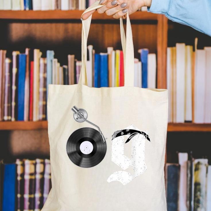 Old School Dad OG Hip Hop Head Vinyl Retro 80s90s Nostalgia Canvas Tote Bag