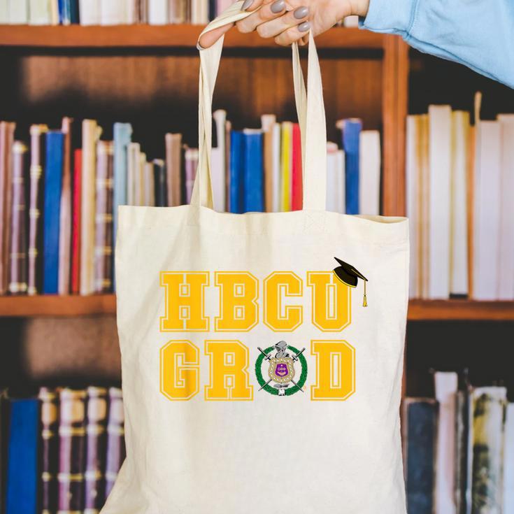 Omega Psi Phi Fraternity Paraphernalia HBCU Graduation Canvas Tote Bag