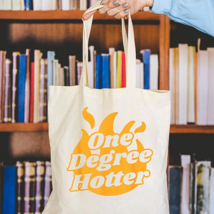 One Degree Hotter Graduation Ceremony Celebration Canvas Tote Bag