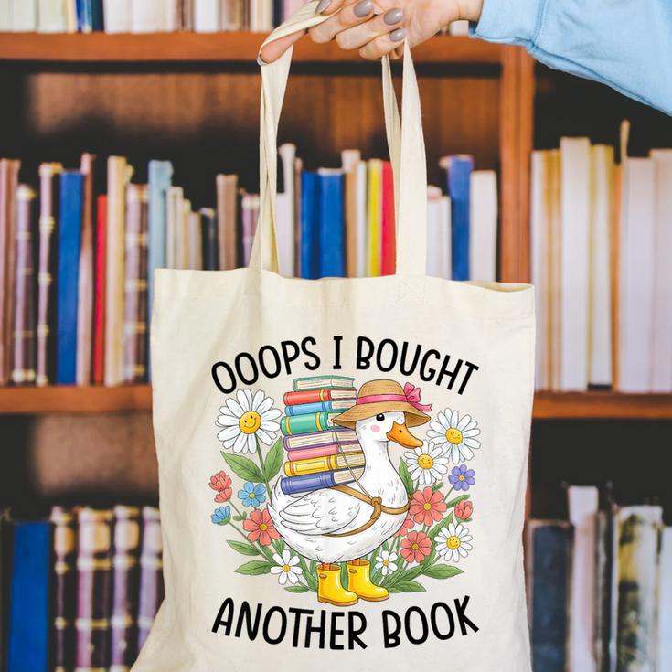 Oops I Bought Another Book Goose Canvas Tote Bag
