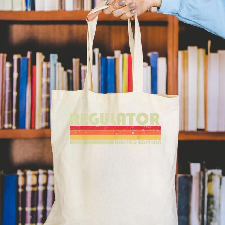 Personal Christmas Retro Vintage Graduation REGULATOR Job Title Profession Birthday Worker Idea Canvas Tote Bag