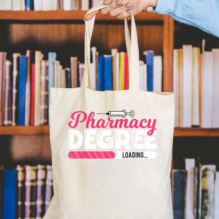 Pharmacy Degree Loading Future Pharmacist Graduation Canvas Tote Bag