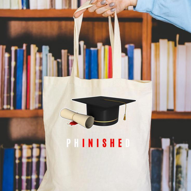 PhD Graduation Celebration For Finished Phd Grad Men Women Canvas Tote Bag