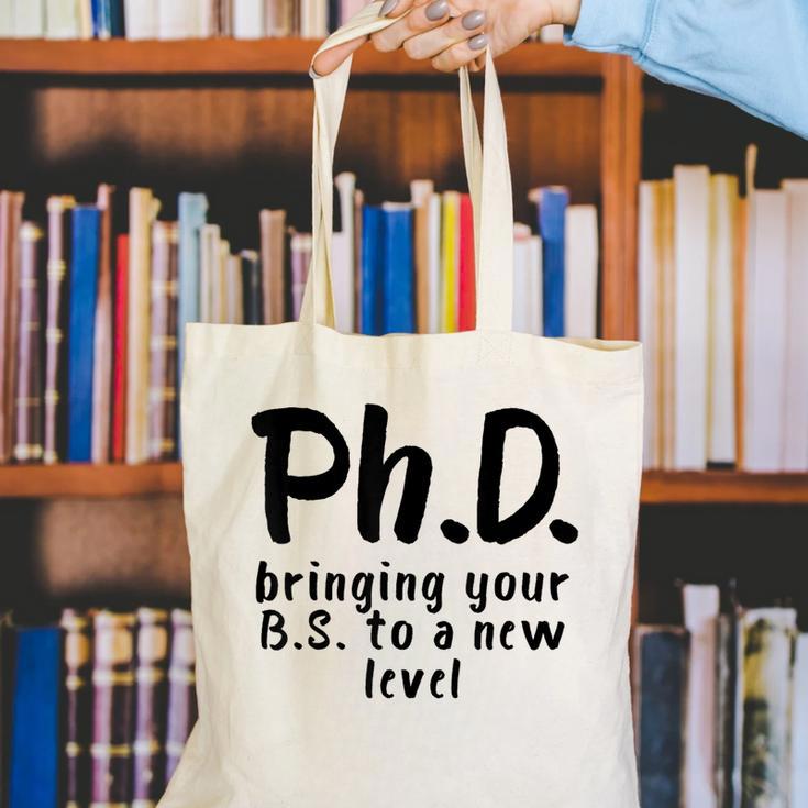 Phd Shirt Bs Doctorate Graduation Doctoral Canvas Tote Bag