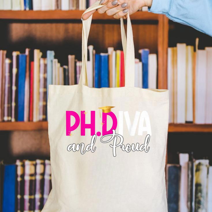 PhDiva Graduation Doctorate Student Graduate Canvas Tote Bag