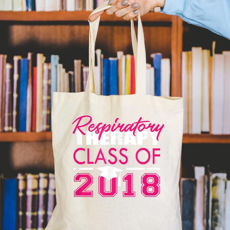 Pink Respiratory Therapist Class Of 2018 GraduationShirt Canvas Tote Bag