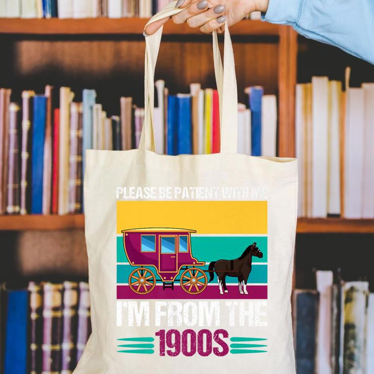 Please Be Patient With Me I'm From The 1900s Cool Dad Premium Canvas Tote Bag