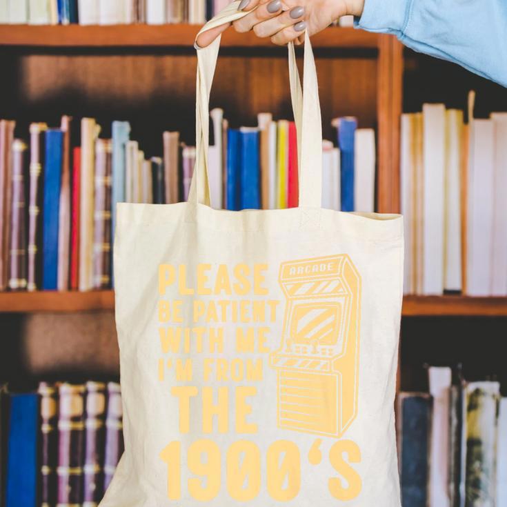 Please Be Patient With Me I'm From The 1900s Shirt Premium Canvas Tote Bag Please Be Patient With Me I'm From The 1900s Shirt Premium Canvas Tote Bag