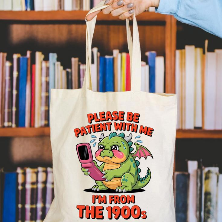 Please Be Patient I'm From The 1900s Vintage Men Women Premium Tri-Blend Canvas Tote Bag