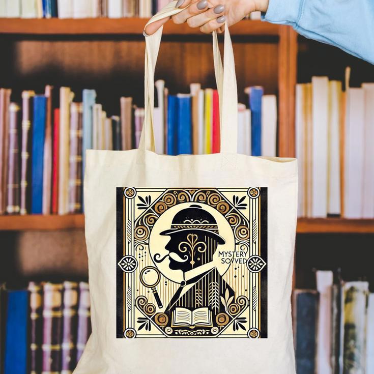 Poirot Mystery Books Vintage Detective Premium Tri-Blend Canvas Tote Bag Poirot Mystery Books Vintage Detective Premium Tri-Blend Canvas Tote Bag