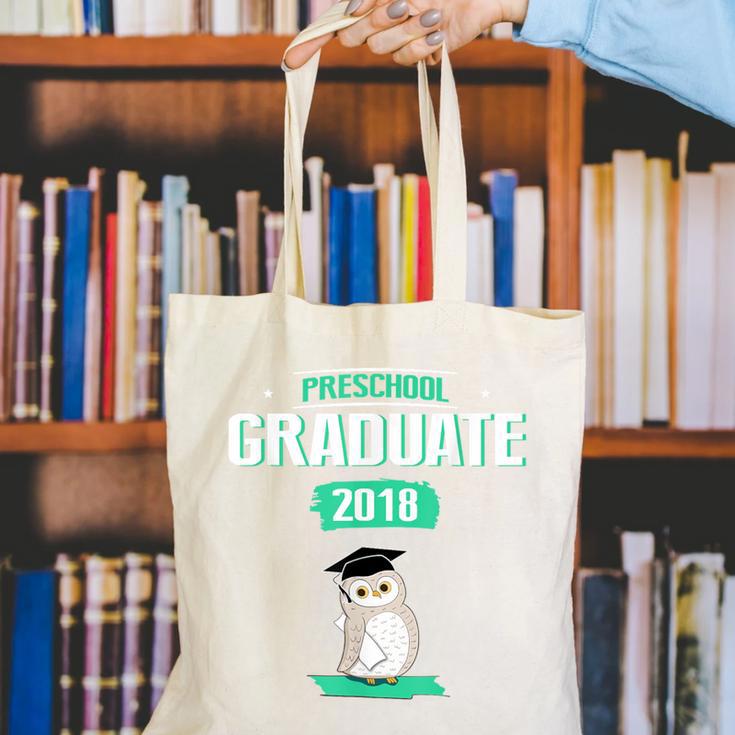 Pre K Graduation Shirt Cute Graduate 2018 Wise Owl Canvas Tote Bag