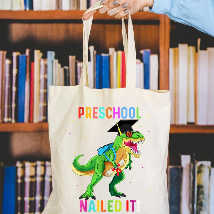 Preschool Graduation Class Of 2022 Graduate Dinosaur Kids Canvas Tote Bag