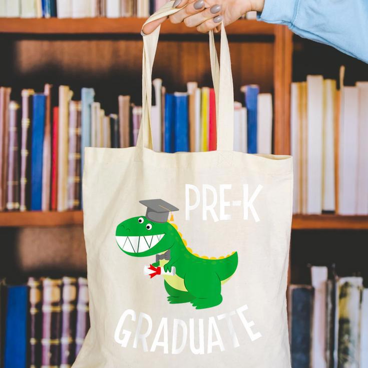 Preschool Graduation Preschooler Dinosaur Pre-K Dino Kids Canvas Tote Bag
