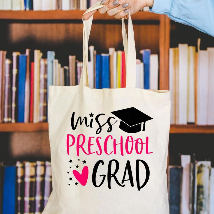 Preschool Graduation Shirt For Girl 2019 Miss Preschool Grad Canvas Tote Bag
