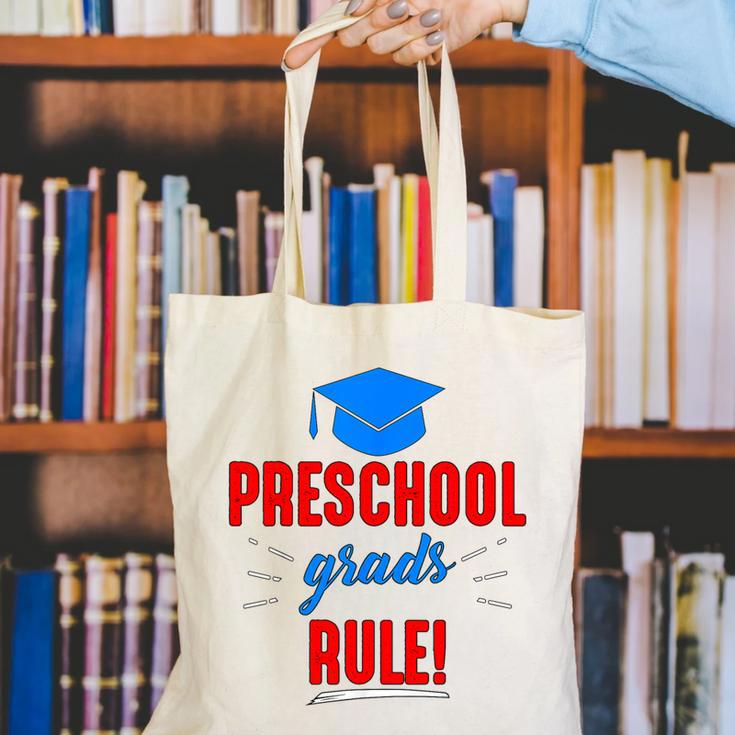 Preschooler Graduation Grad Cap Preschool Grads Rule Canvas Tote Bag