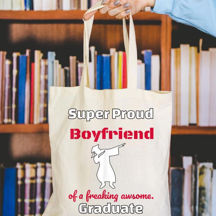 Proud Boyfriend Of 2018 Graduate Dabbing Graduation Canvas Tote Bag