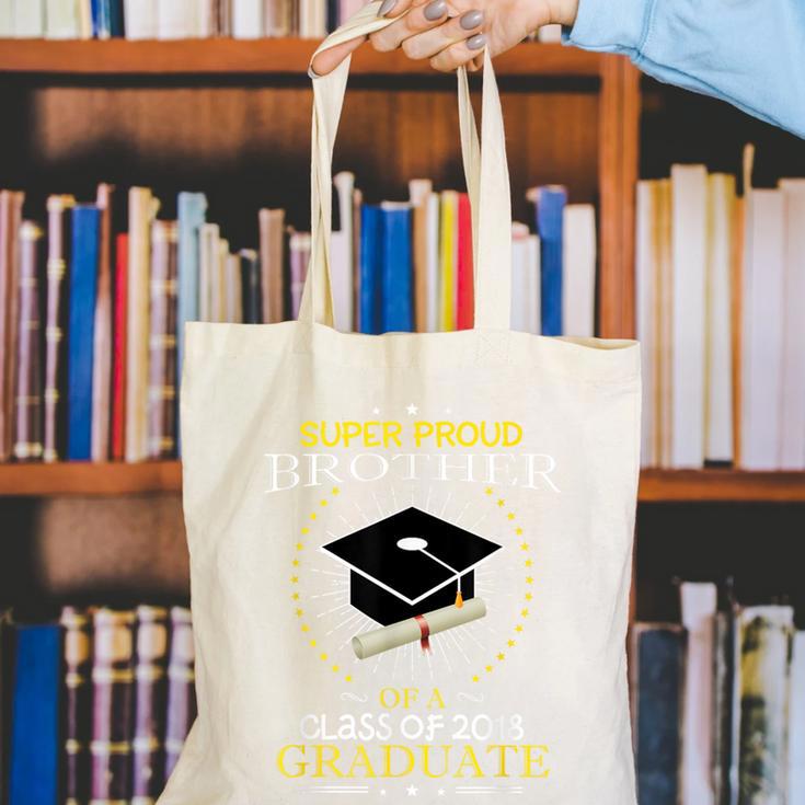 Proud Brother The Class Of 2018 Graduate GraduationShirt Canvas Tote Bag