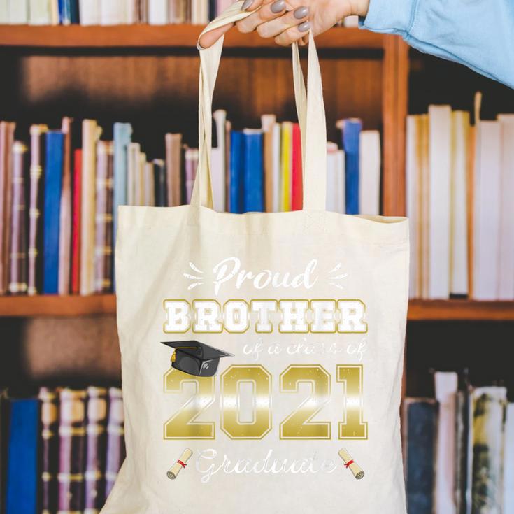 Proud Brother Class Of 2021 Graduate Senior 21 Graduation Canvas Tote Bag