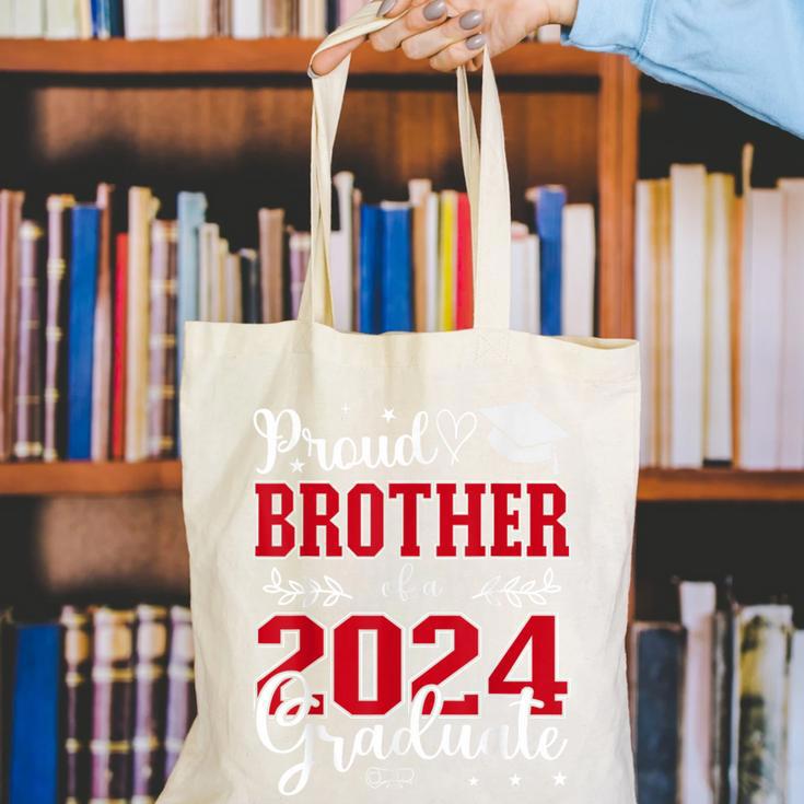 Proud Brother Of a Class Of 2024 Graduate For Graduation Canvas Tote Bag
