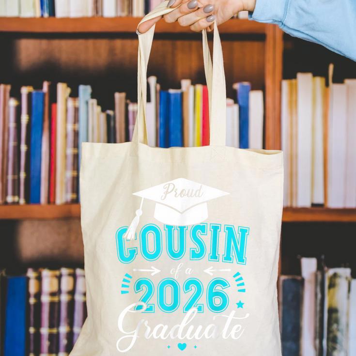 Proud Cousin Of a Class Of 2026 Graduate For Graduation Canvas Tote Bag