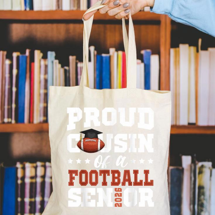 Proud Cousin Of a Football Senior 2026 Graduation Gifts Canvas Tote Bag