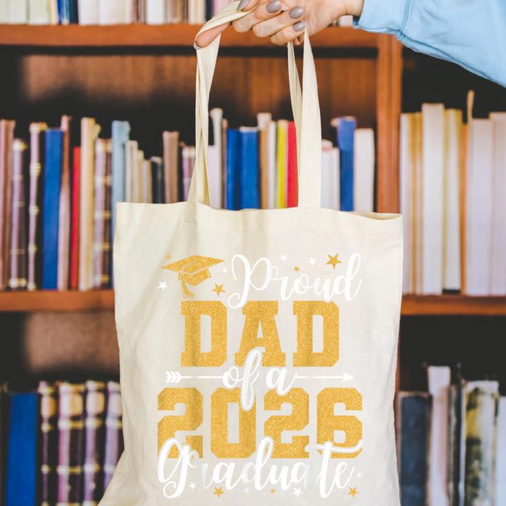 Proud Dad Of A 2026 Graduate Senior Graduation Class Of 2026 Canvas Tote Bag