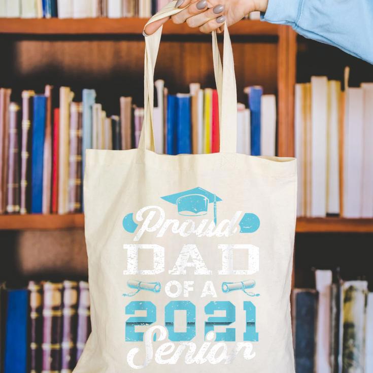 Proud Dad Of a Class Of 2021 Senior Graduate Graduation Canvas Tote Bag
