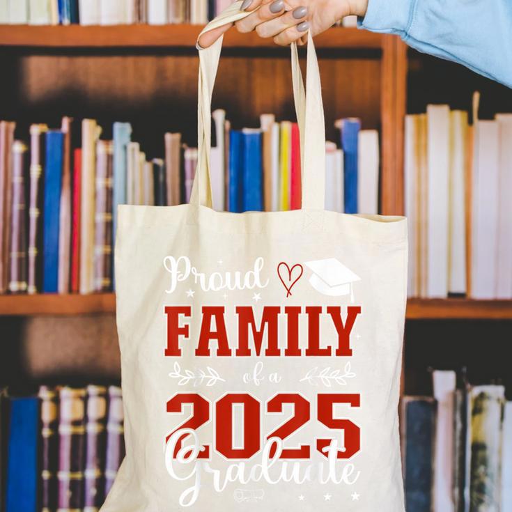 Proud Family Of a Class Of 2025 Graduate For Graduation Canvas Tote Bag