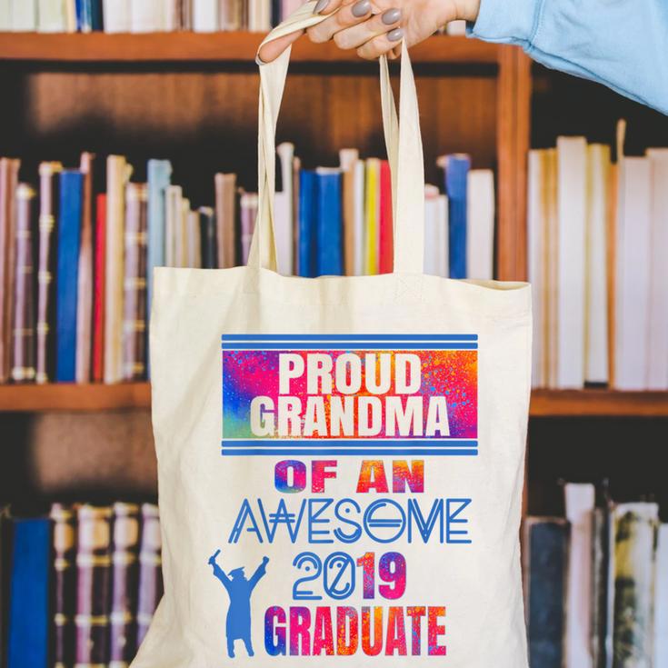 Proud Grandma Of A 2019 Graduate Senior Class Graduation Canvas Tote Bag