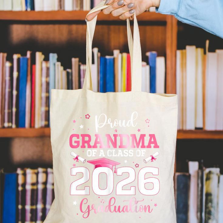 Proud Grandma Of A 2026 Senior Class Of 2026 Graduation Canvas Tote Bag