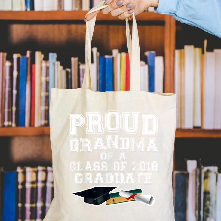 Proud Grandma Graduation Class Of 2018 Graduate Canvas Tote Bag