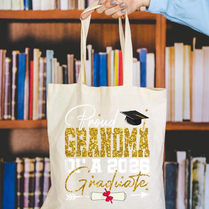 Proud Grandma Of Senior 2026 Graduate Family Graduation 2026 Canvas Tote Bag