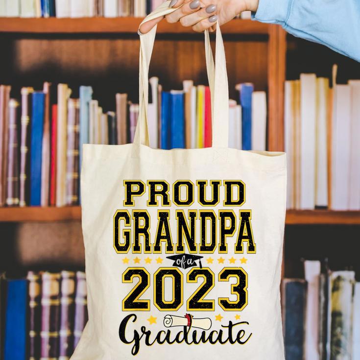Proud Grandpa Of A 2023 Graduate Graduation Canvas Tote Bag