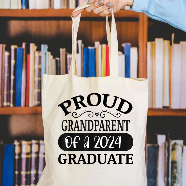 Proud Grandparent Of A Class Of 2024 Graduate Graduation Canvas Tote Bag