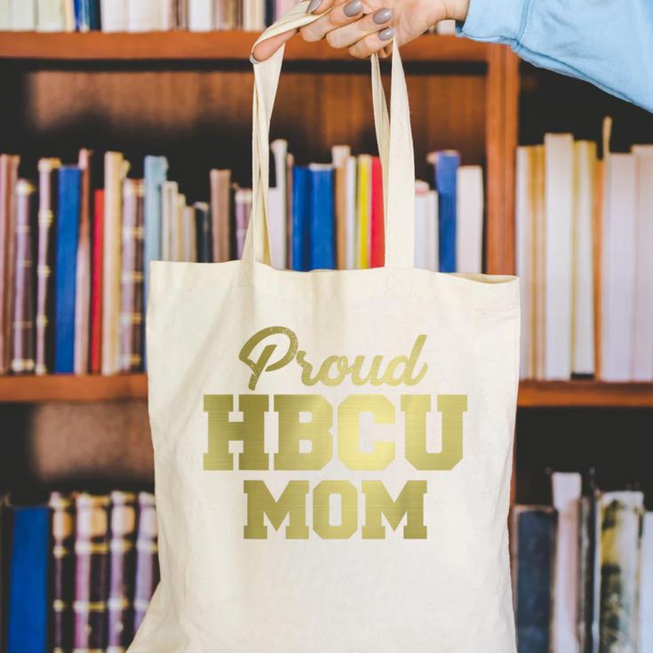 Proud HBCU Mom Graduation College Canvas Tote Bag