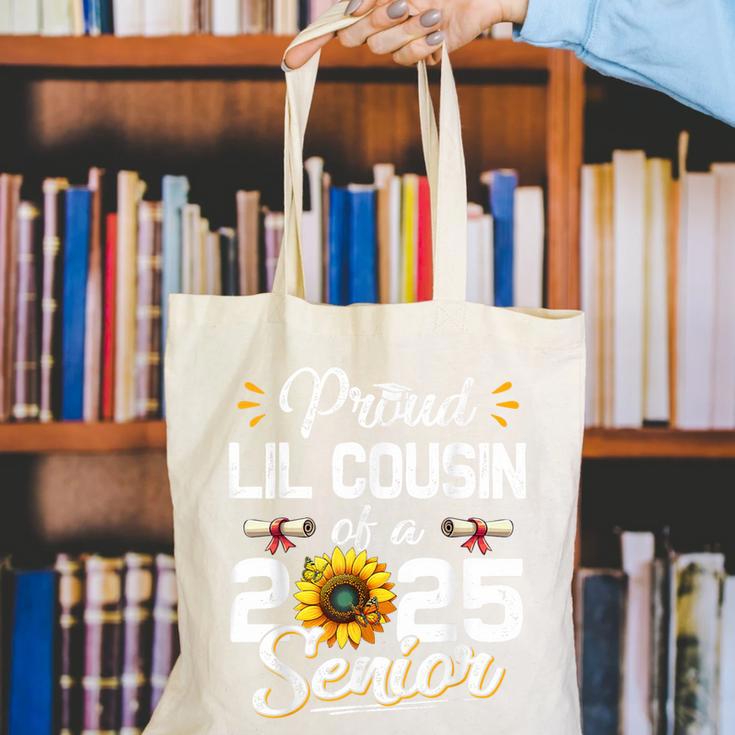 Proud Lil Cousin Of A Class Of 2025 Senior Graduation 2025 Canvas Tote Bag
