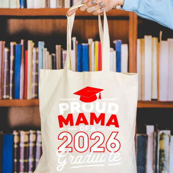 Proud Mama Of A 2026 Graduate Class Of 2026 Mom Graduation Canvas Tote Bag