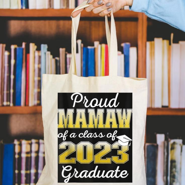 Proud Mamaw Of 2023 Graduate Class 2023 Graduation Family Canvas Tote Bag