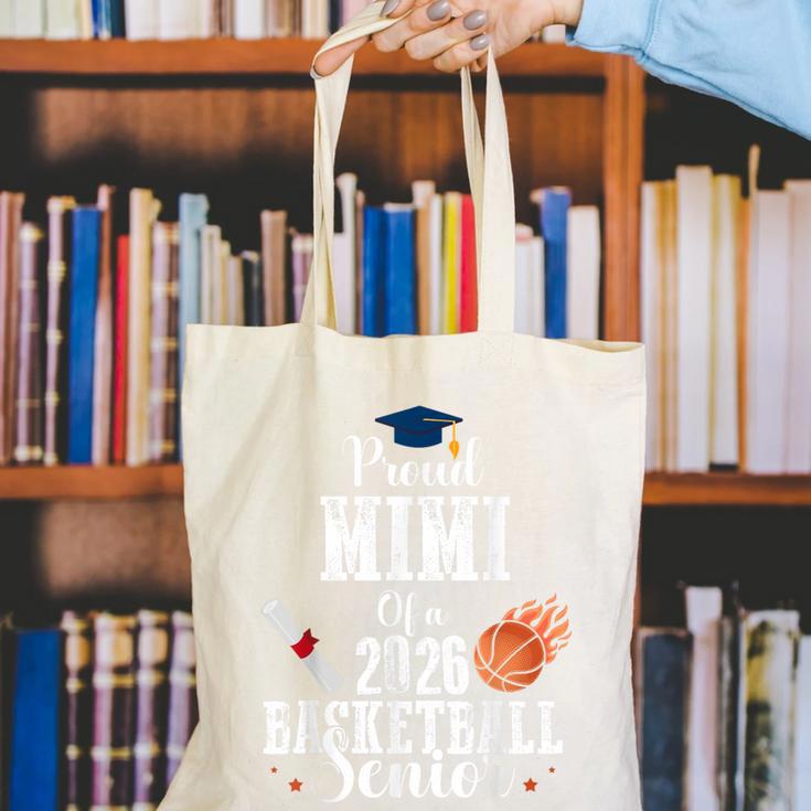 Proud MIMI Of 2026 Basketball Senior Class Graduation Canvas Tote Bag