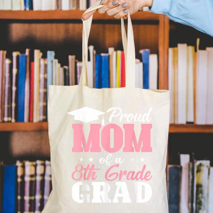 Proud Mom Of An Awesome 8th Grade Graduate 2026 Graduation Canvas Tote Bag