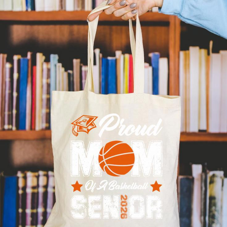 Proud Mom Of a Basketball Senior Class Of 2026 Graduation Canvas Tote Bag