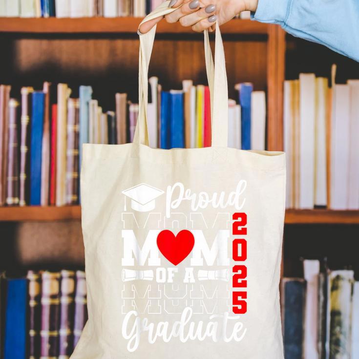 Proud Mom Of a Class Of 2025 Graduate Senior Mom Graduation Canvas Tote Bag