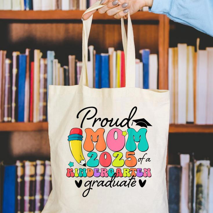 Proud Mom Class Of 2025 Kindergarten Graduate Graduation Canvas Tote Bag