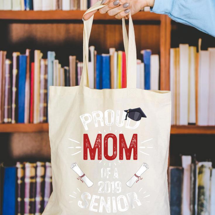 Proud Mom Mother Of a 2019 Graduate TShirt Graduation Canvas Tote Bag