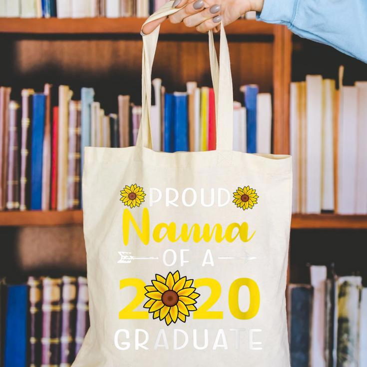 Proud Nanna Of 2020 Graduate Class Of 2020 Graduation Canvas Tote Bag