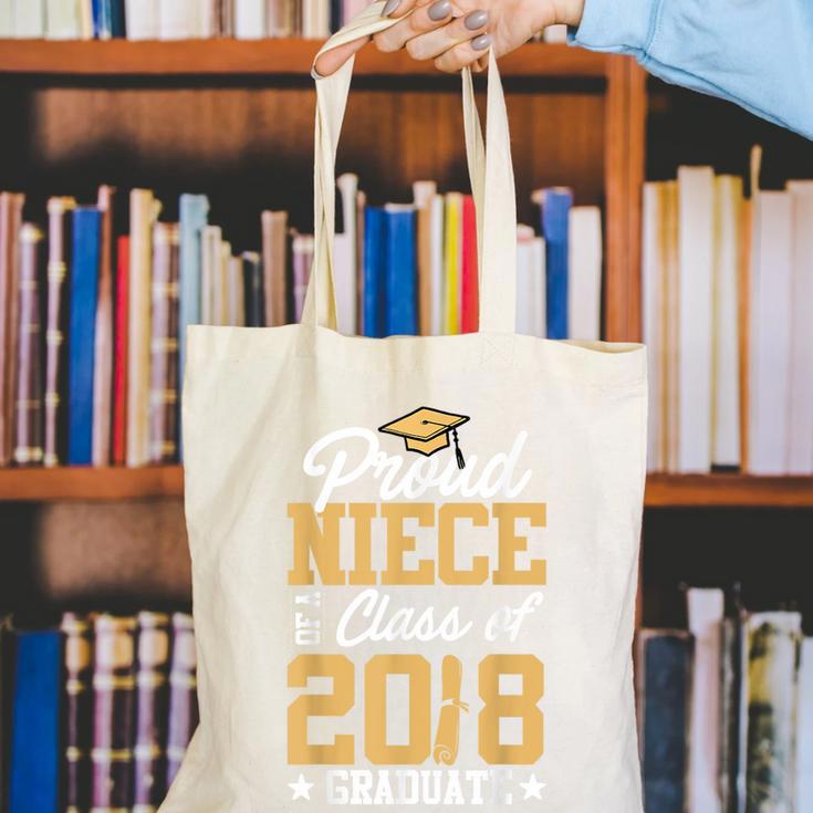 Proud Niece Graduation Shirts For Family 2018 Canvas Tote Bag