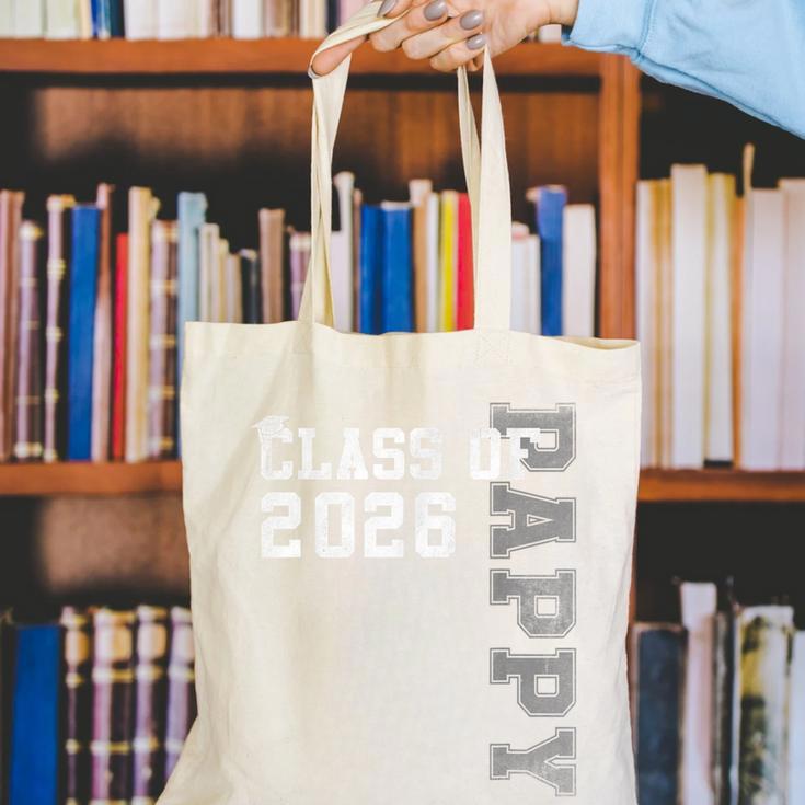 Proud Pappy Of A 2026 Graduate Grad Senior Graduation Canvas Tote Bag