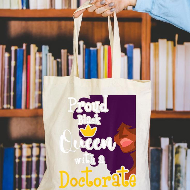 Proud Queen PhD Graduate PhD Graduation Doctorate Canvas Tote Bag