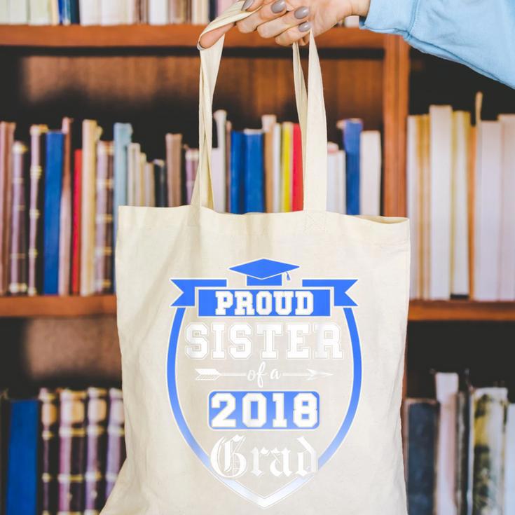 Proud Sister Of a 2018 Grad Graduation Family Canvas Tote Bag
