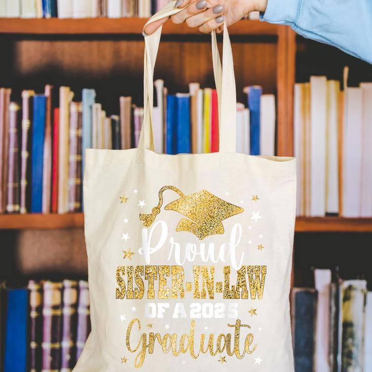 Proud Sister-In-Law Of Class 2025 Graduate Senior Graduation Canvas Tote Bag
